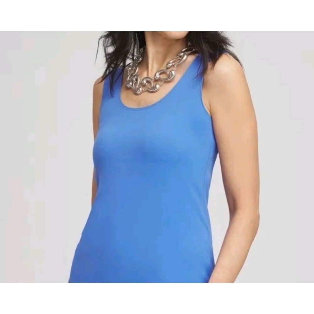 Chico's‎ Tank Top Women's 1 Size Med 3 Pack Scoop Neck Microfiber Knit Tee - Picture 9 of 16
